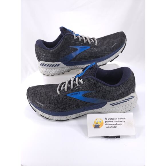 Brooks Adrenaline GTS 21 Athletic Running Shoe Mens Size 10 1103491D402 Black - Picture 5 of 9